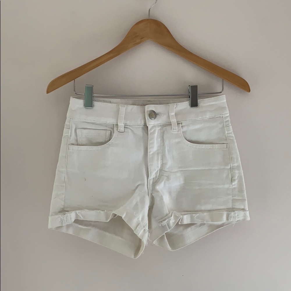 AE High-Rise Shortie in White